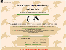Tablet Screenshot of birdcare.asn.au